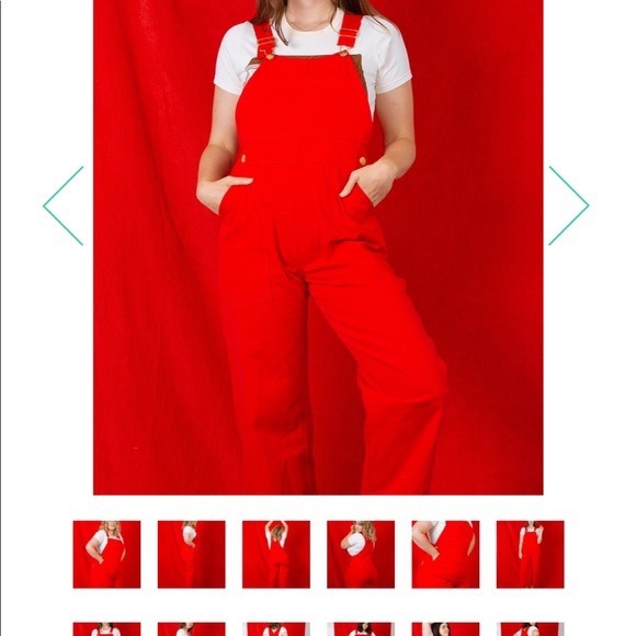 Big Bud Press Mustang Red Overalls ❤️‍🔥 - Picture 1 of 4